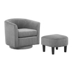 26.38 Fauteuil pivotant avec ottoman