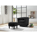 26.38 Fauteuil pivotant avec ottoman
