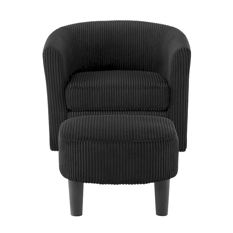 26.38 Fauteuil pivotant avec ottoman