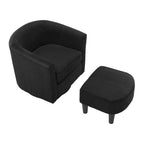 26.38 Fauteuil pivotant avec ottoman