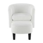 26.38 Fauteuil pivotant avec ottoman