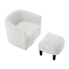 26.38 Fauteuil pivotant avec ottoman