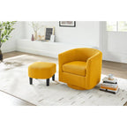 26.38 Fauteuil pivotant avec ottoman