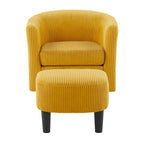 26.38 Fauteuil pivotant avec ottoman