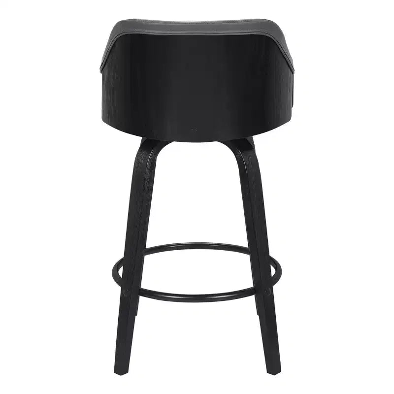 Tabouret de bar pivotant Alec de 30 po noir/gris - Armen Living