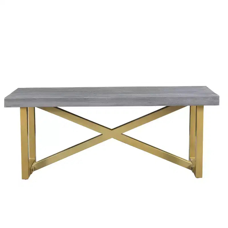 Banc de salle à manger Raven 60" en bois de manguier or/marron - Timbergirl