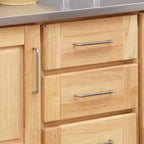 Desserte de cuisine avec dessus en acier inoxydable, coloris naturel - Home Styles : îlot roulant, rangement, design moderne