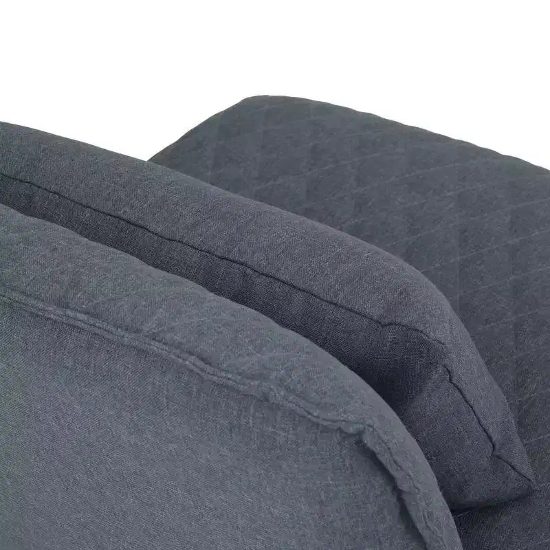Fauteuil d'appoint Cohan 25 po avec coussin lombaire gris - Wyndenhall : siège rembourré contemporain sans accoudoirs, cadre métallique