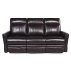 Canapé inclinable électrique Coachella marron - Steve Silver Co. : Cuir véritable, port USB, 3 places