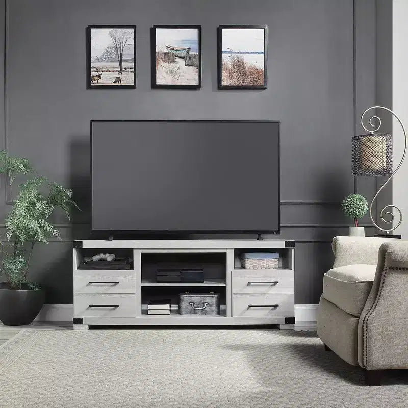 Meuble TV Richmond pour téléviseurs jusqu'à 56 po gris - Manhattan Comfort