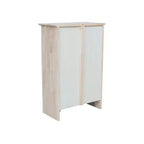 Bibliothèque Shaker 36 x 24 po non finie - International Concepts : Matériau en bois d'hévéa, 3 étagères fixes, dos fermé