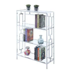 Bibliothèque à 4 niveaux chromée Town Square 42,75" - Breighton Home