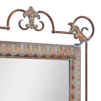 Ensemble de 2 Consoles en Fer Traditionnelles avec Miroir Bronze - Olivia & May : Mobilier d'Entrée Élégant, Fixation Murale