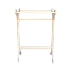 Porte-Couvertures Non Fini - International Concepts : Rangement Couvertures en Bois Massif avec 3 Barres
