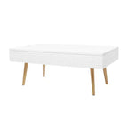 Table basse en bois contemporaine blanche - Olivia & May