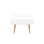 Table basse en bois contemporaine blanche - Olivia & May
