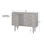 angelo:HOME Randy Buffet décoratif moderne Mid-Century Noir/Noyer