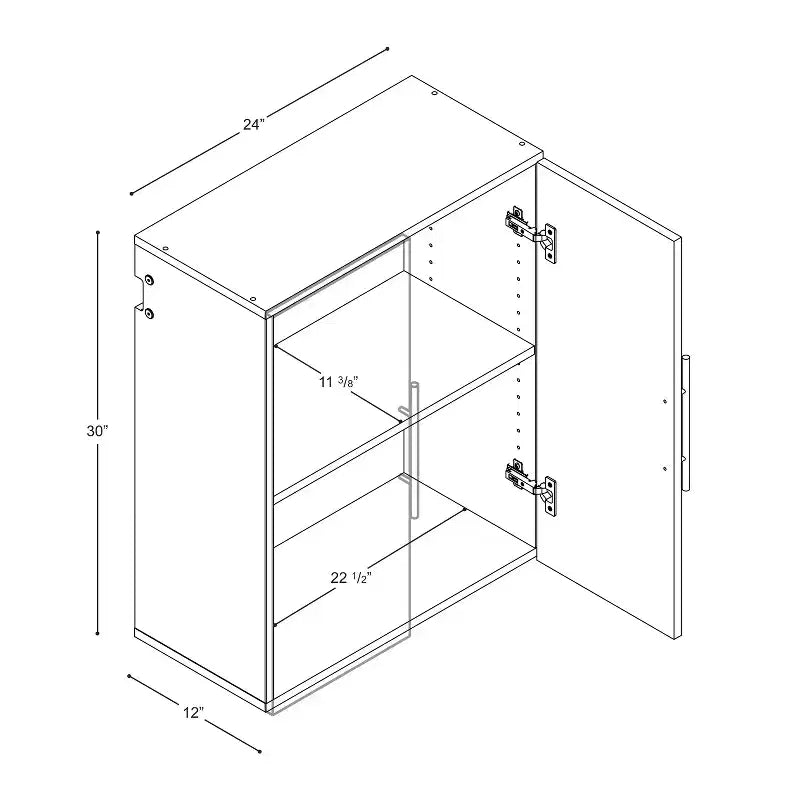 Hangups Meuble haut de rangement gris clair - Prepac