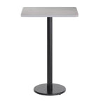 Plateau de table rectangulaire stratifié Flash Furniture 24'' x 30'' avec pied de table rond de 18'' de hauteur bar