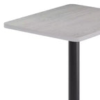 Plateau de table rectangulaire stratifié Flash Furniture 24'' x 30'' avec pied de table rond de 18'' de hauteur bar