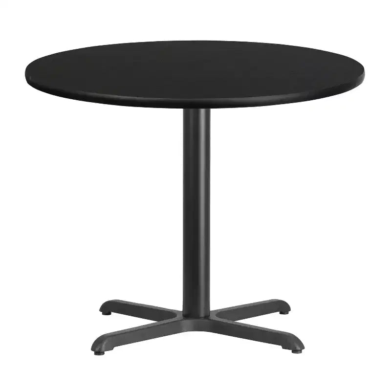 Plateau de table rond stratifié Flash Furniture de 36 po avec base de 30 po x 30 po de hauteur de table