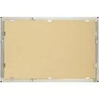 Possini Euro Design Metzeo Miroir mural de courtoisie rectangulaire moderne en verre biseauté, cadre en métal nickel brossé, 84 cm de large, pour salle de bain, chambre à coucher, entrée