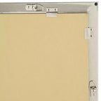 Possini Euro Design Metzeo Miroir mural de courtoisie rectangulaire moderne en verre biseauté, cadre en métal nickel brossé, 84 cm de large, pour salle de bain, chambre à coucher, entrée