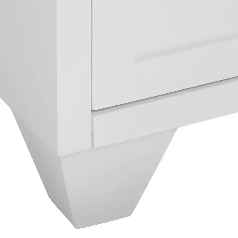 55 Downing Street Bertolli Armoire d'appoint moderne de luxe blanche de 76 cm