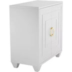 55 Downing Street Bertolli Armoire d'appoint moderne de luxe blanche de 76 cm