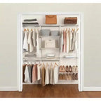Kit de rangement pour placard en fil métallique blanc Rubbermaid FastTrack, configuration de 1,8 m à 3 m de large