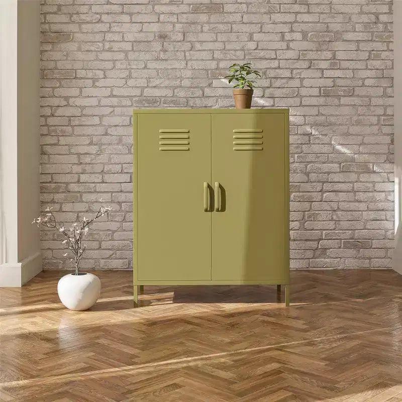 Meuble de rangement casier en métal 2 portes Shadwick RealRooms