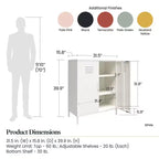 Meuble de rangement casier en métal 2 portes Shadwick RealRooms
