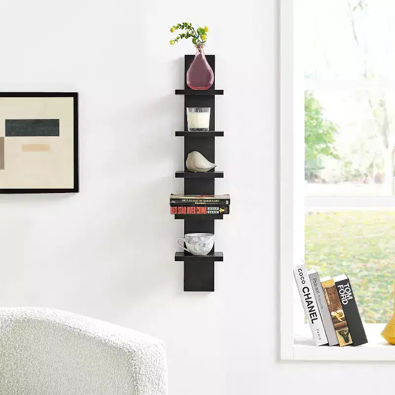 Étagère murale verticale étroite 30 x 6 - Danya B.