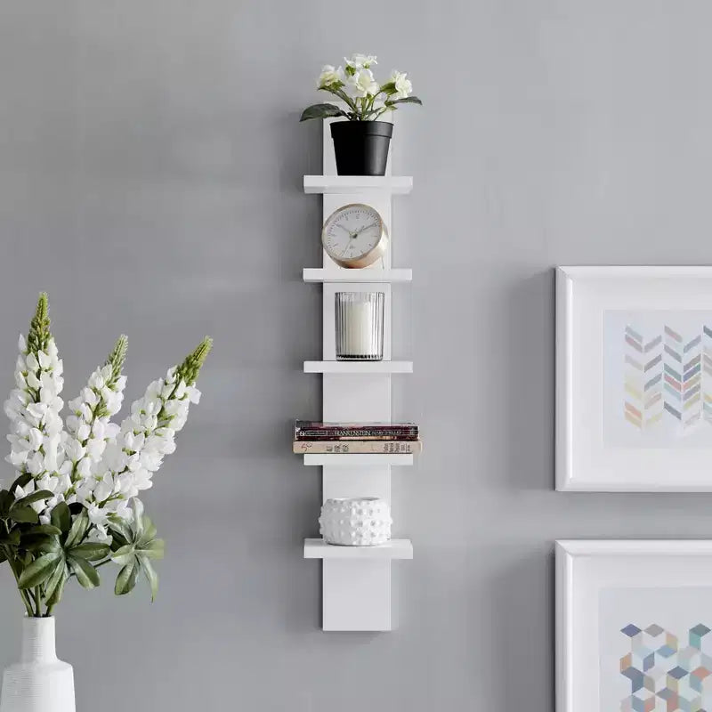 Étagère murale verticale étroite 30 x 6 - Danya B.