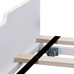Lit jumeau Max & Lily avec lit gigogne, lit plateforme classique en bois massif avec rangement