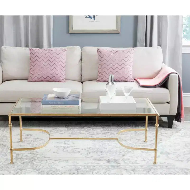 Table basse Lucille - Or/Verre - Safavieh