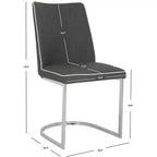Chaise d'appoint en lin Parkston 18 H (lot de 2) - FOX2013 - Safavieh Couture