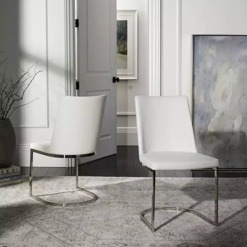 Chaise d'appoint en lin Parkston 18 H (lot de 2) - FOX2013 - Safavieh Couture