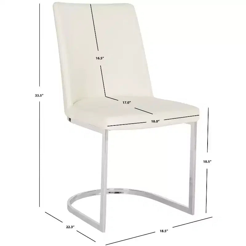 Chaise d'appoint en lin Parkston 18 H (lot de 2) - FOX2013 - Safavieh Couture