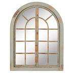 48 x 37 Farmhouse Classic Arched Window Design Decorative Wall Mirror - Olivia & May