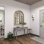 Miroir mural décoratif motif fenêtre cintrée classique de ferme 48 x 37 - Olivia & May