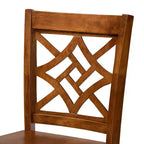 Lot de 2 tabourets de bar hauteur comptoir Nicolette en bois - Baxton Studio