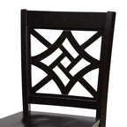 Lot de 2 tabourets de bar hauteur comptoir Nicolette en bois - Baxton Studio