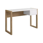 Bureau d'écriture bicolore Claudine Chic avec tiroir rainuré - Saracina Home