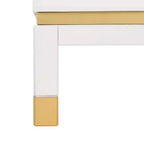 Table d'appoint à 3 tiroirs Baskin - ACC6605A - Blanc - Safavieh