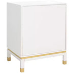 Table d'appoint à 3 tiroirs Baskin - ACC6605A - Blanc - Safavieh
