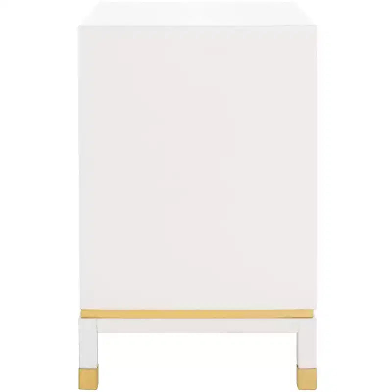 Table d'appoint à 3 tiroirs Baskin - ACC6605A - Blanc - Safavieh