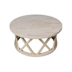 Table basse ronde Ceylon 40 po – International Concepts