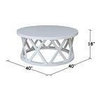 Table basse ronde Ceylon 40 po – International Concepts
