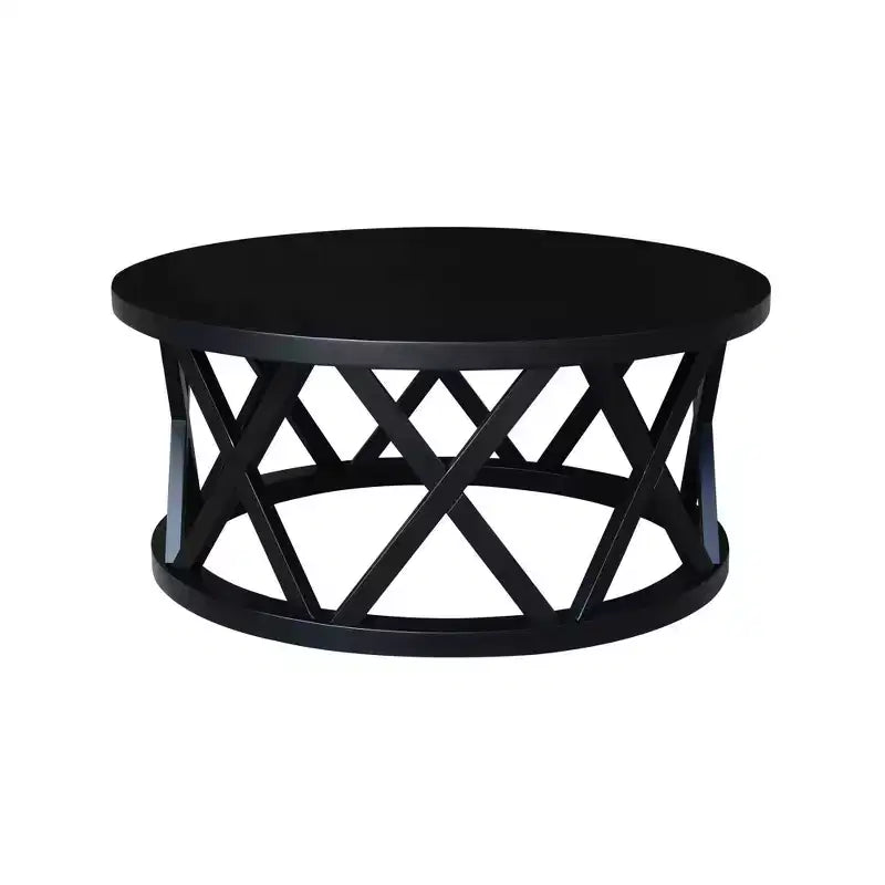 Table basse ronde Ceylon 40 po – International Concepts